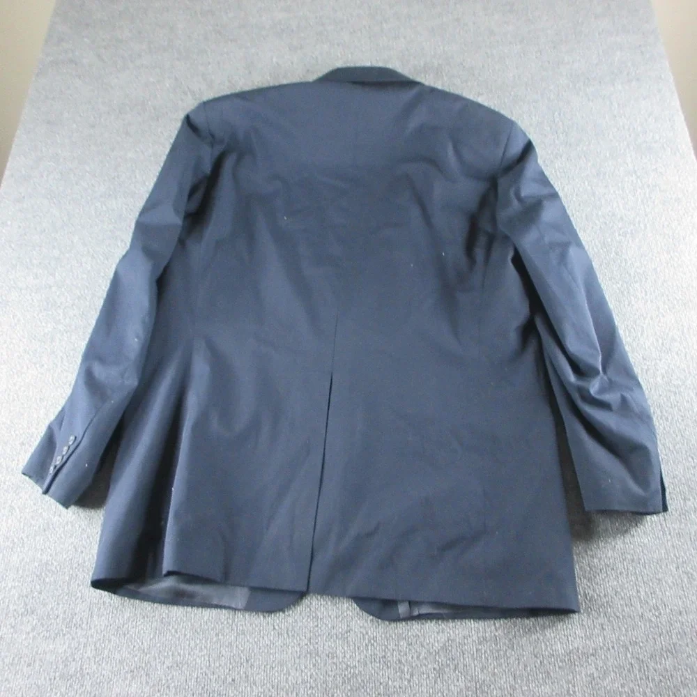 Perlis Suit Mens 48XL Blue Blazer Sport Coat 42x34 Pants 2 Button Career